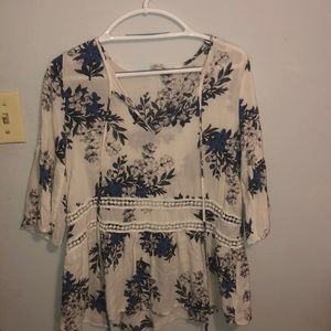 blossom patterned blouse!